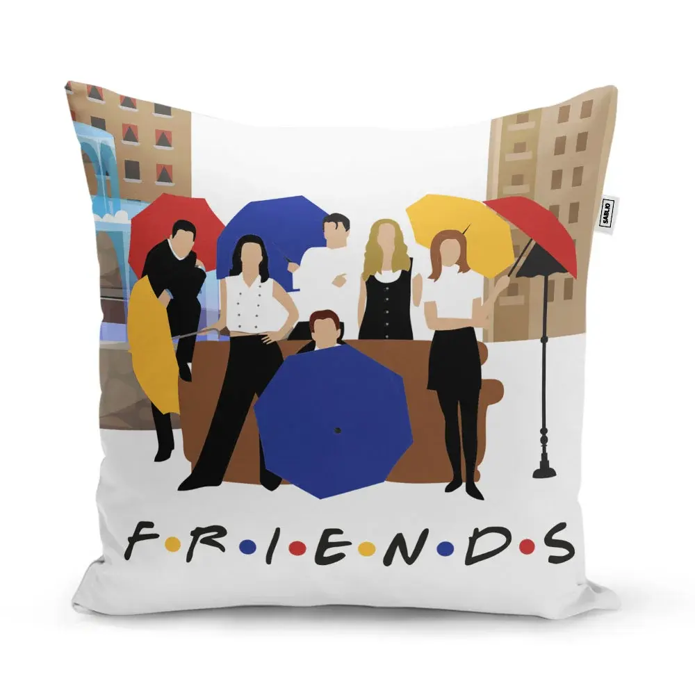 Polštář Seriál přátelé FRIENDS Gauč u fontány - 40x40 cm