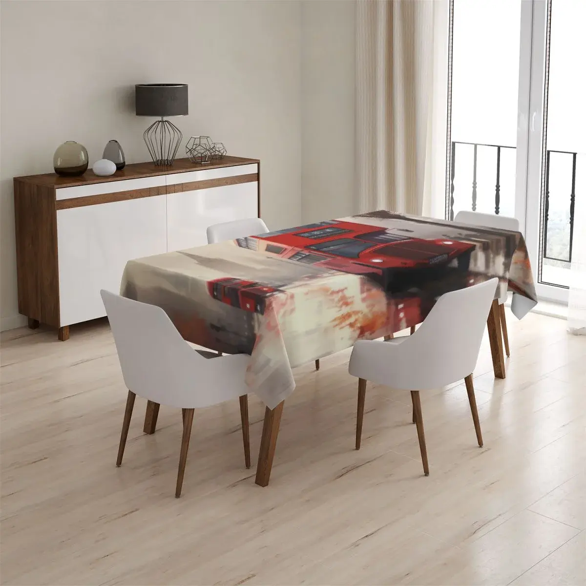 Ubrus Londýn Double-decker 1 - 130x130 cm