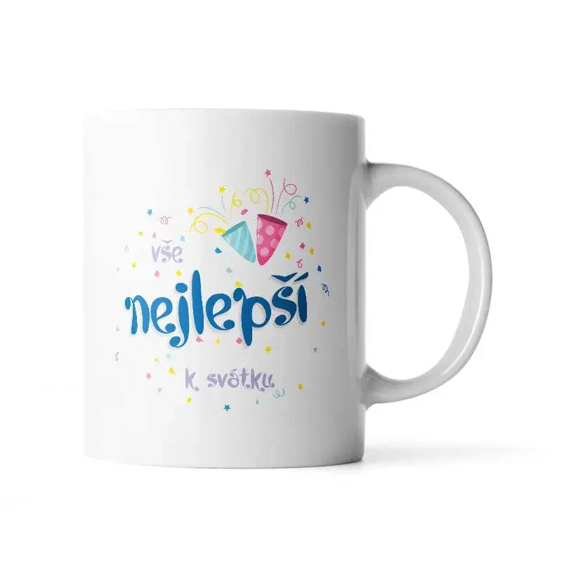Hrnek Vše nejlepší k svátku - 200 ml - espresso