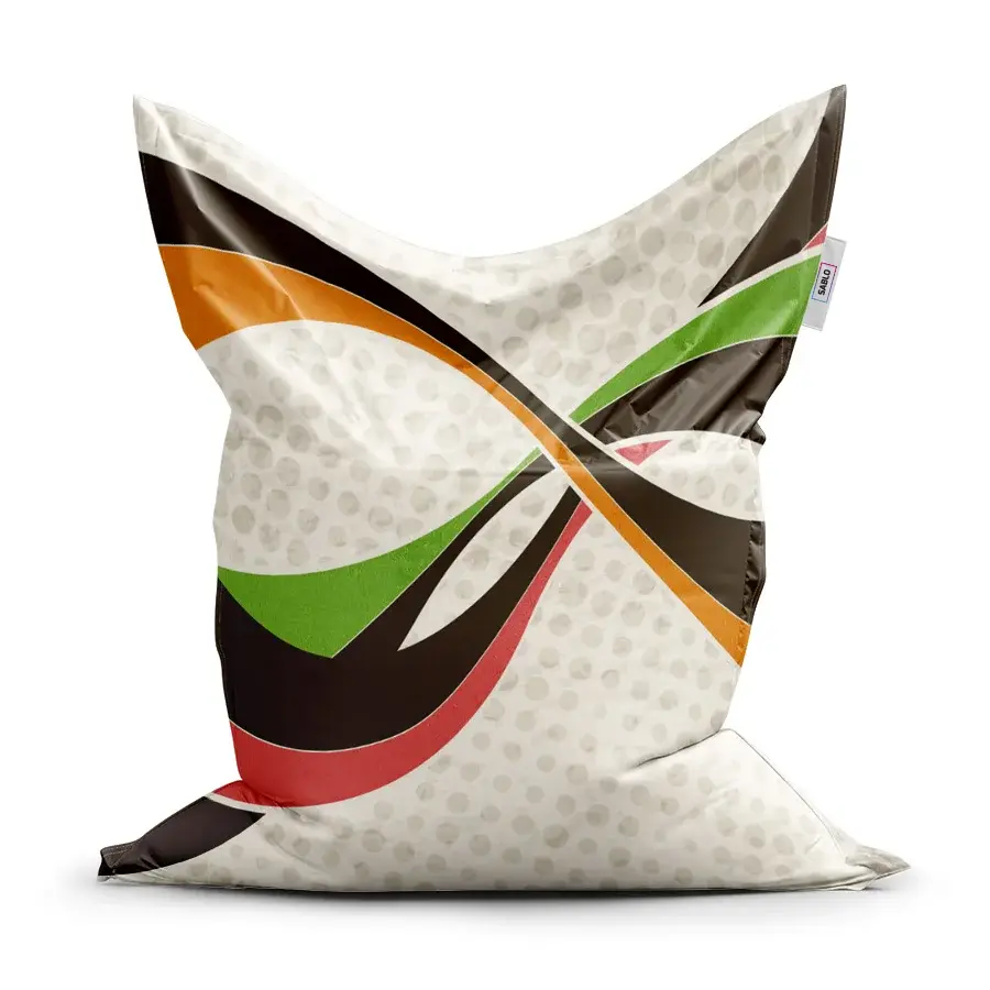 Sedací vak Classic Retro abstrakce - 150x100 cm