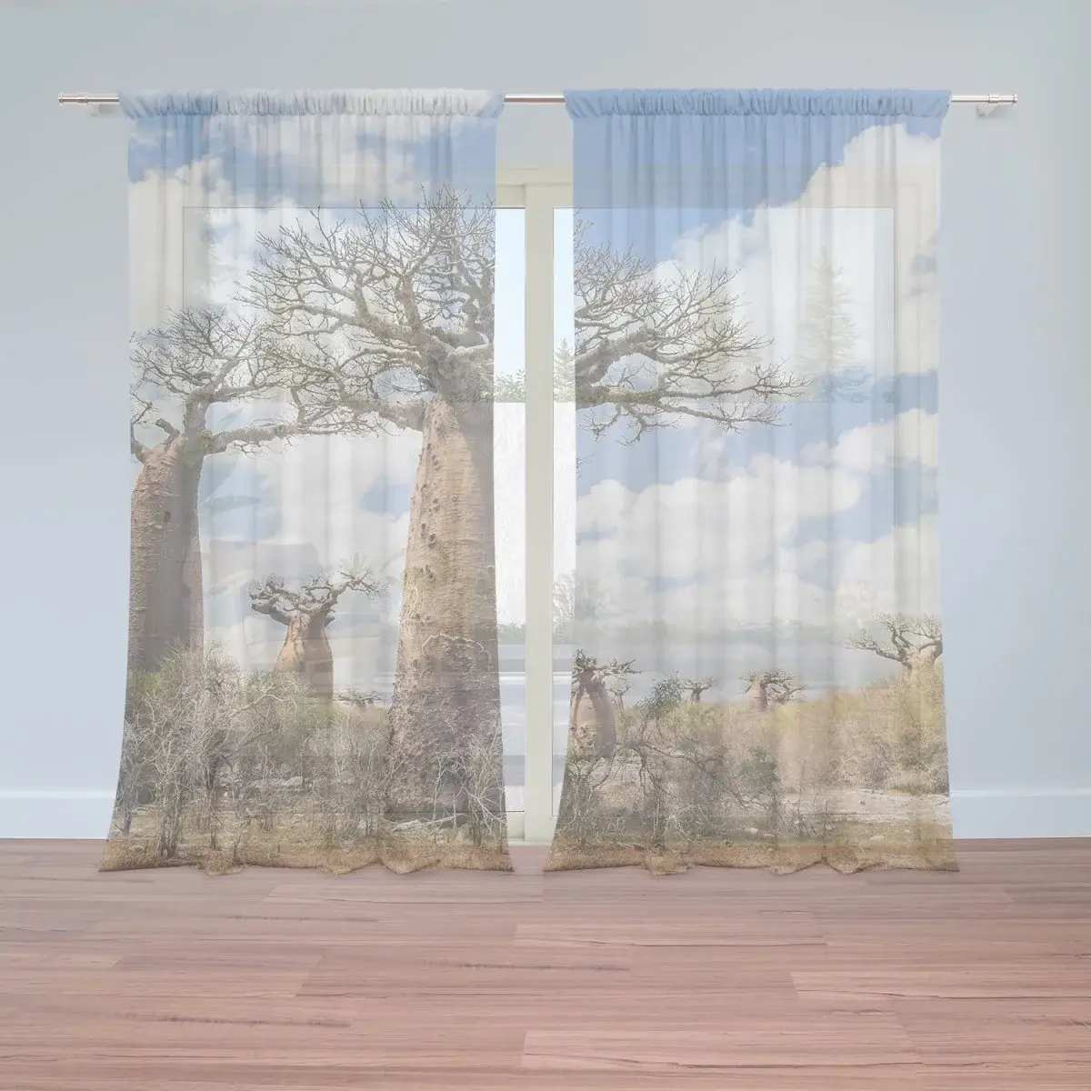 Záclony Strom: 2ks 150x250cm