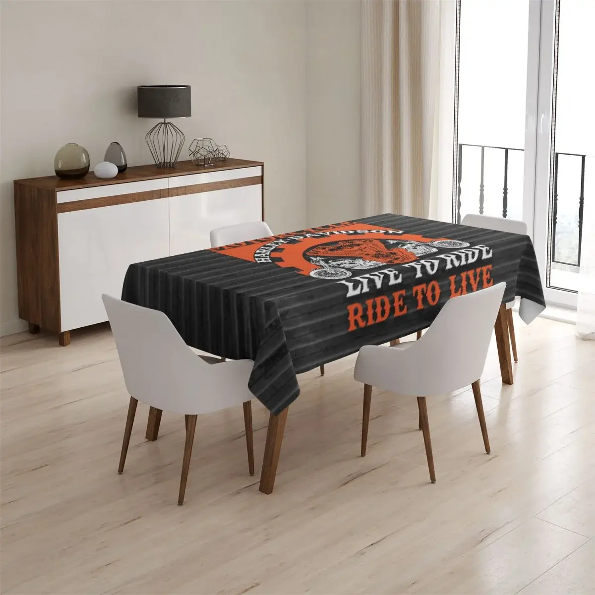 Ubrus Harley-Davidson Live to ride, ride to live - 145x240 cm