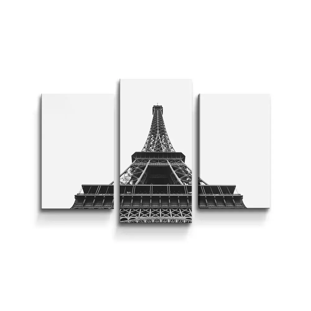 Obraz - 3-dílný Eiffel Tower 4 - 75x50 cm