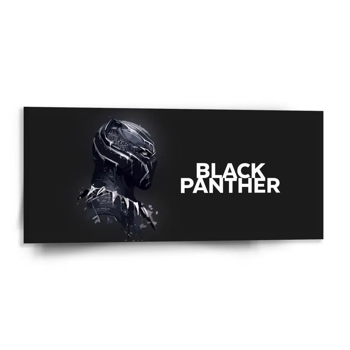 Obraz BLACK PANTHER z profilu Černý - 110x50 cm