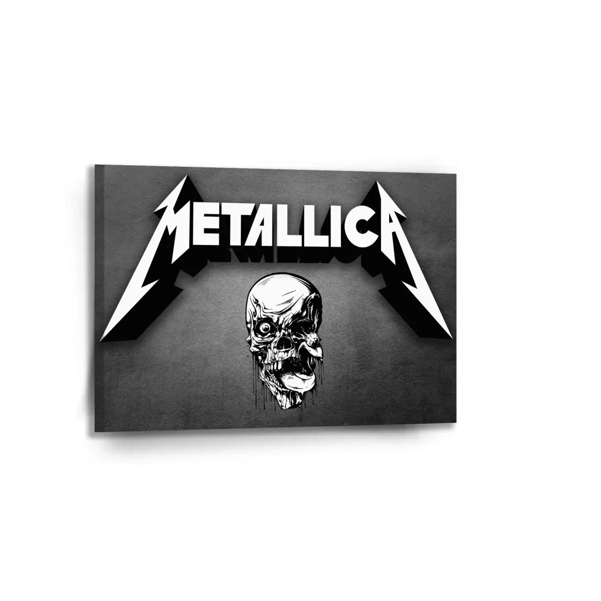 Obraz METALLICA Lebka Šedá - 90x60 cm