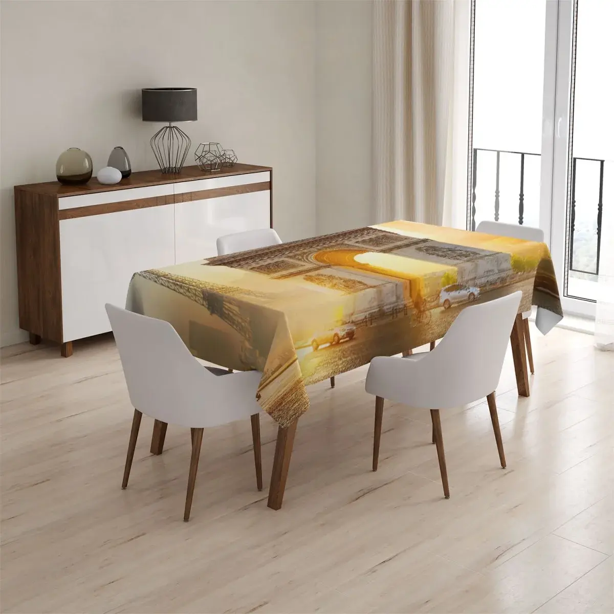 Ubrus Paříž Vítězný oblouk - 130x130 cm