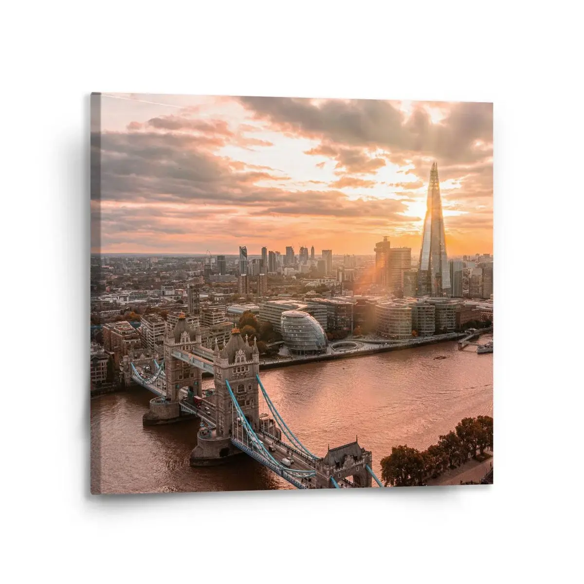 Obraz Londýn City of London - 110x110 cm
