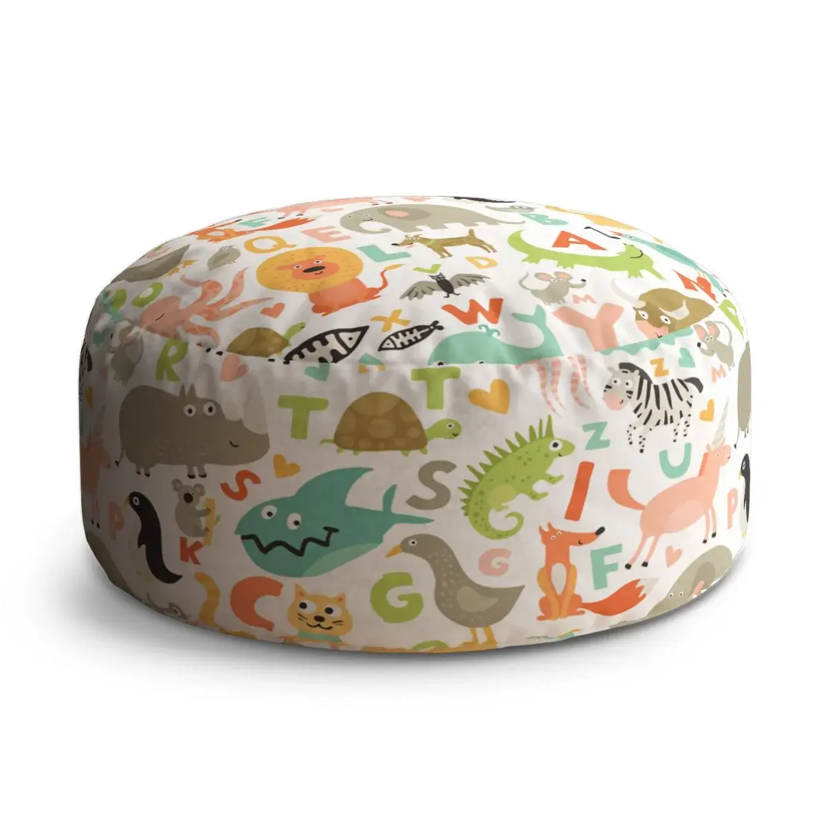 Taburet Circle Zoo abeceda: 38x48 cm
