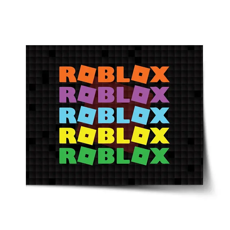 Plakát ROBLOX Barevný text - 60x40 cm