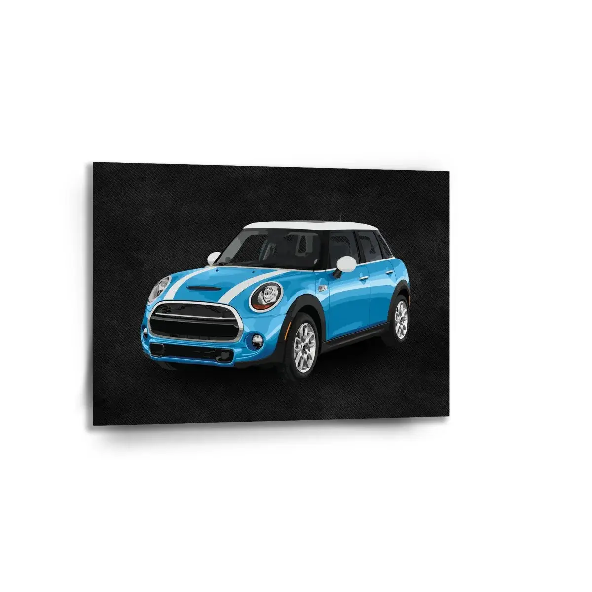 Obraz Mini sedan Černé pozadí - 90x60 cm