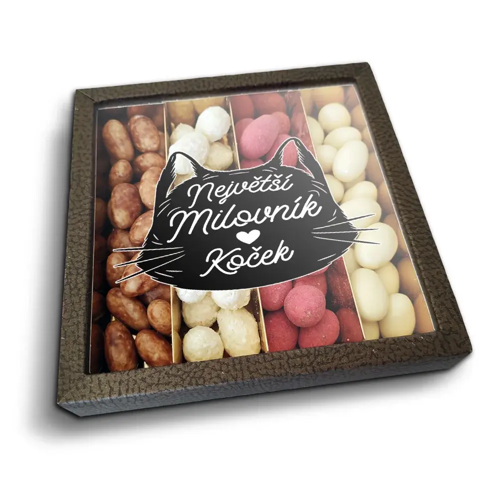 Mandle v čokoládě Největší milovník koček - 4x 80g