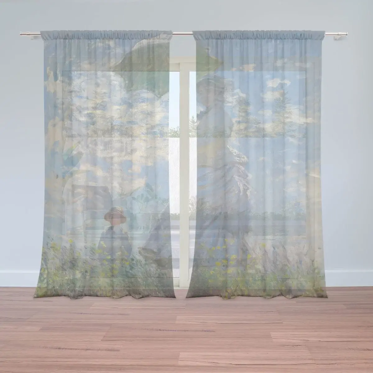 Záclony Dáma se slunečníkem - Claude Monet: 2ks 150x250cm