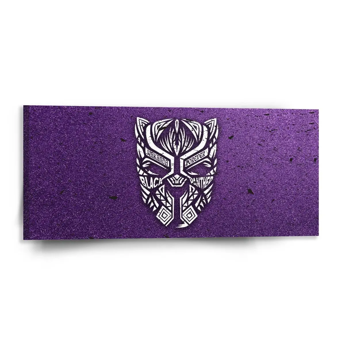 Obraz BLACK PANTHER wakanda forever Bílý - 110x50 cm