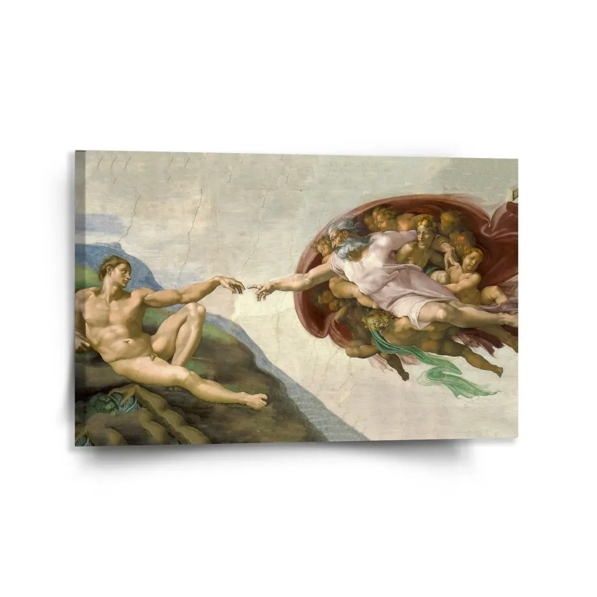 Obraz Stvoření Adama - Michelangelo Buonarroti - 120x80 cm