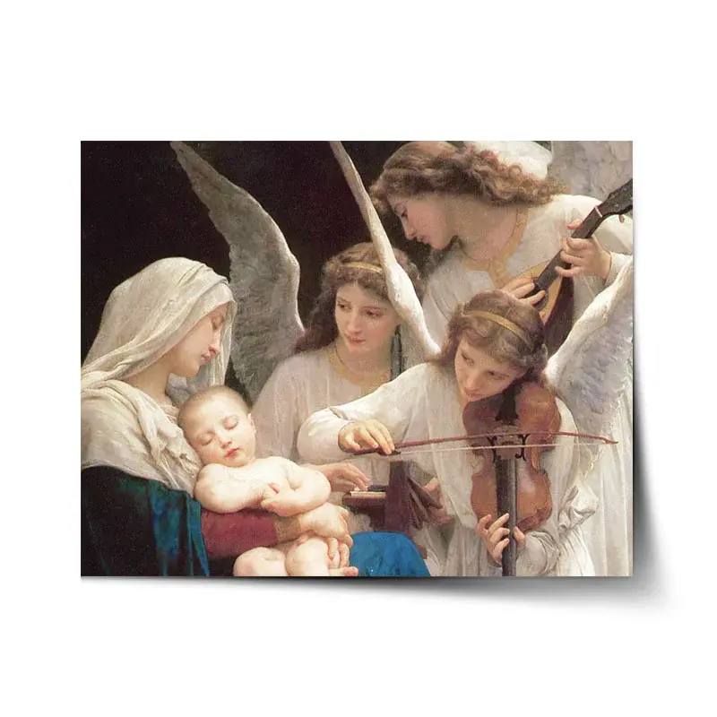 Plakát Panna s anděly - William-Adolphe Bouguereau - 60x40 cm