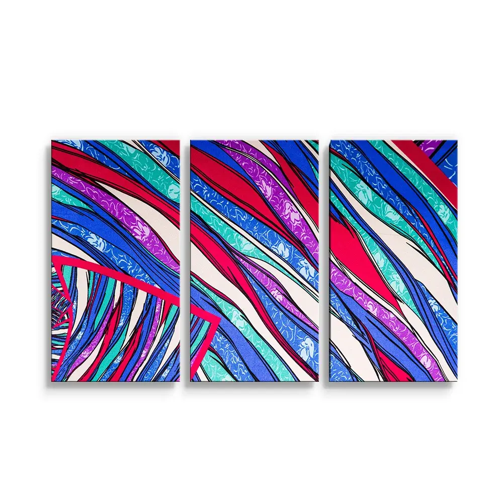 Obraz - 3-dílný Pruhovaný motiv 2 - 120x80 cm