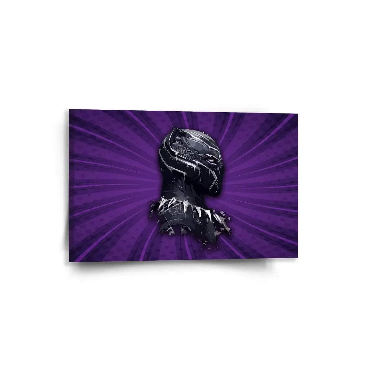 Obraz BLACK PANTHER z profilu Fialový - 60x40 cm