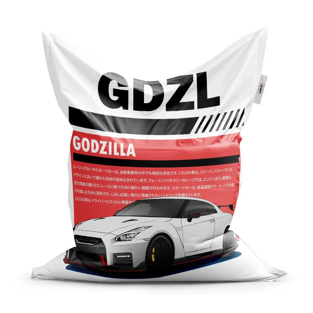 Sedací vak Nissan GTR 35 Godzilla - 200x140 cm