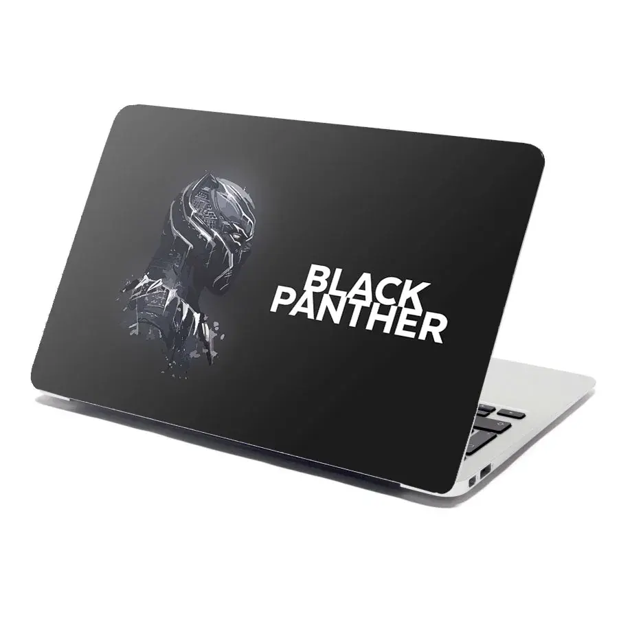 Samolepka na notebook BLACK PANTHER z profilu Černý - 29x20 cm