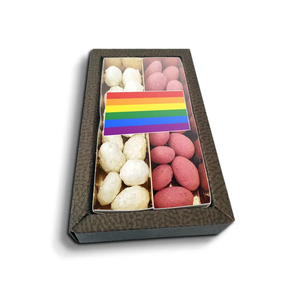 Mandle v čokoládě Duhová vlajka - 2x 80g
