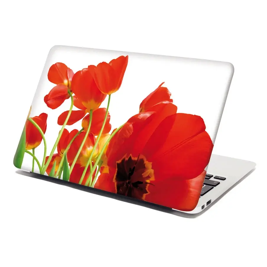 Samolepka na notebook Tulipány - 29x20 cm
