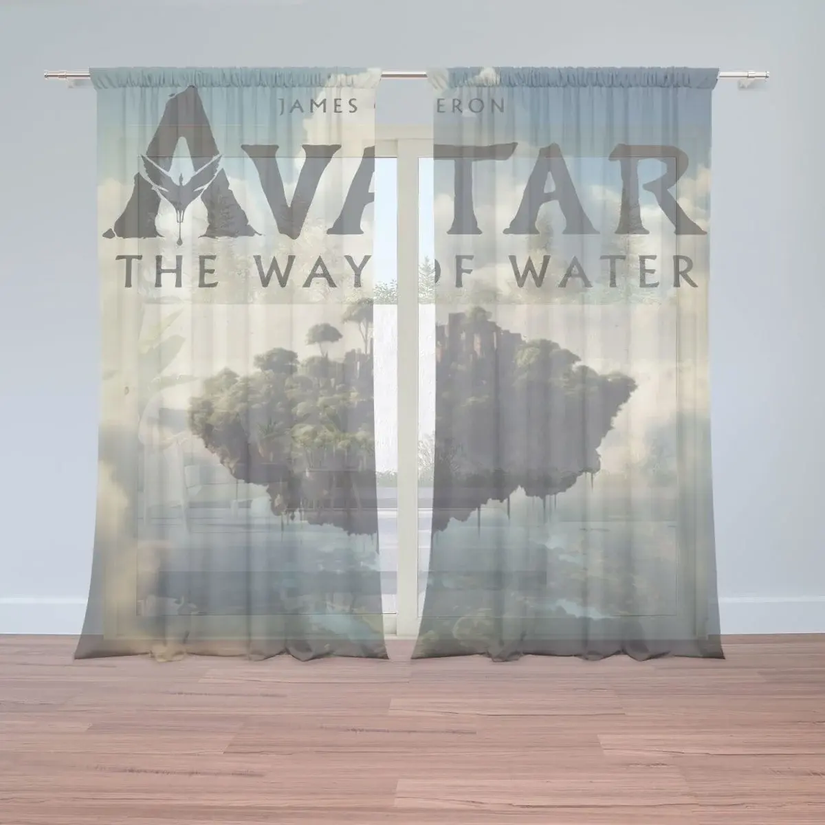 Záclony Avatar The Way of Water Létající město: 2ks 150x250cm