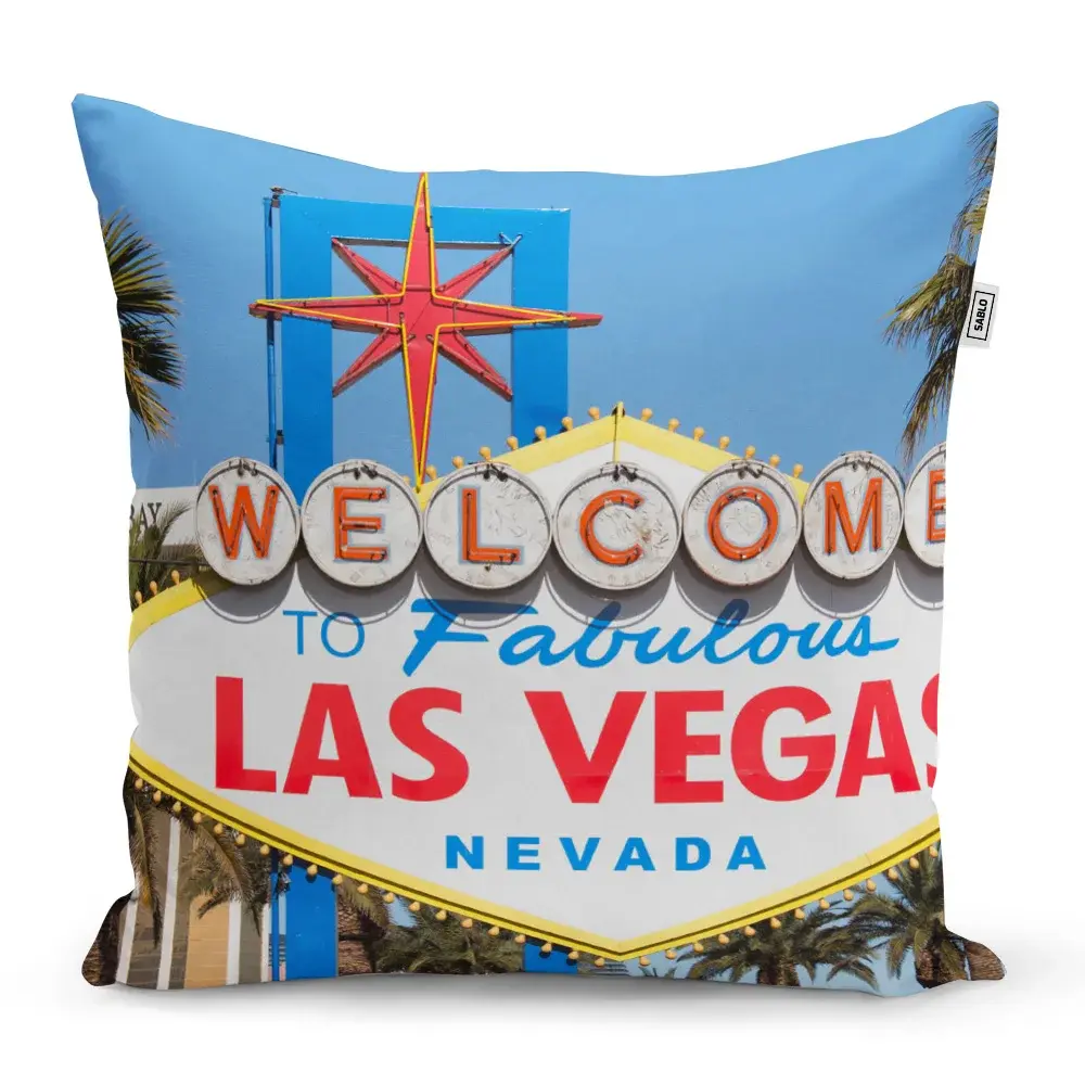 Polštář Welcome to Las Vegas - 40x40 cm