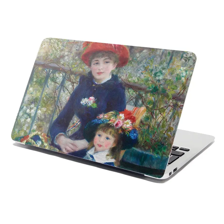 Samolepka na notebook Dvě sestry (Na Terase) - Pierre-Auguste Renoir - 29x20 cm