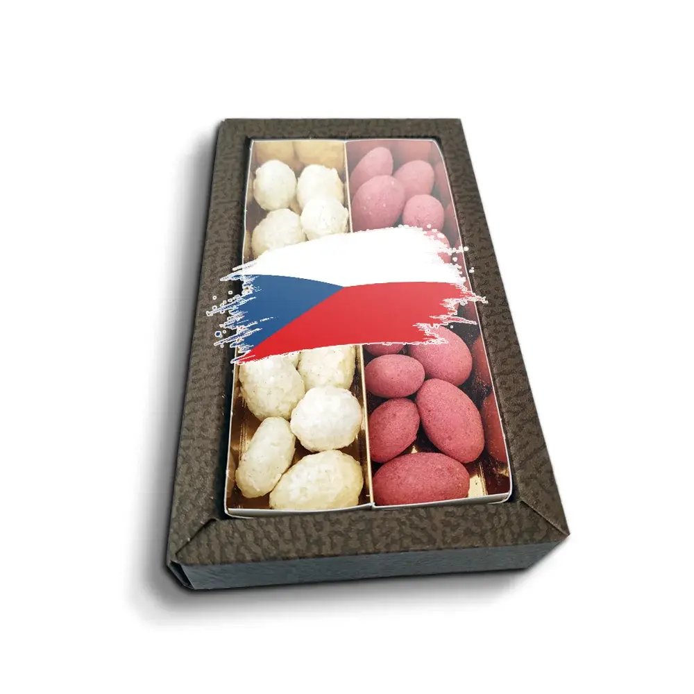 Mandle v čokoládě Česká vlajka - Fandím česku - 2x 80g