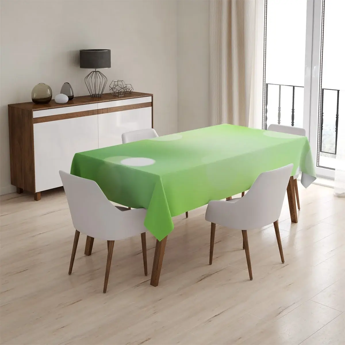 Ubrus Zelená abstrakce 2 - 130x130 cm