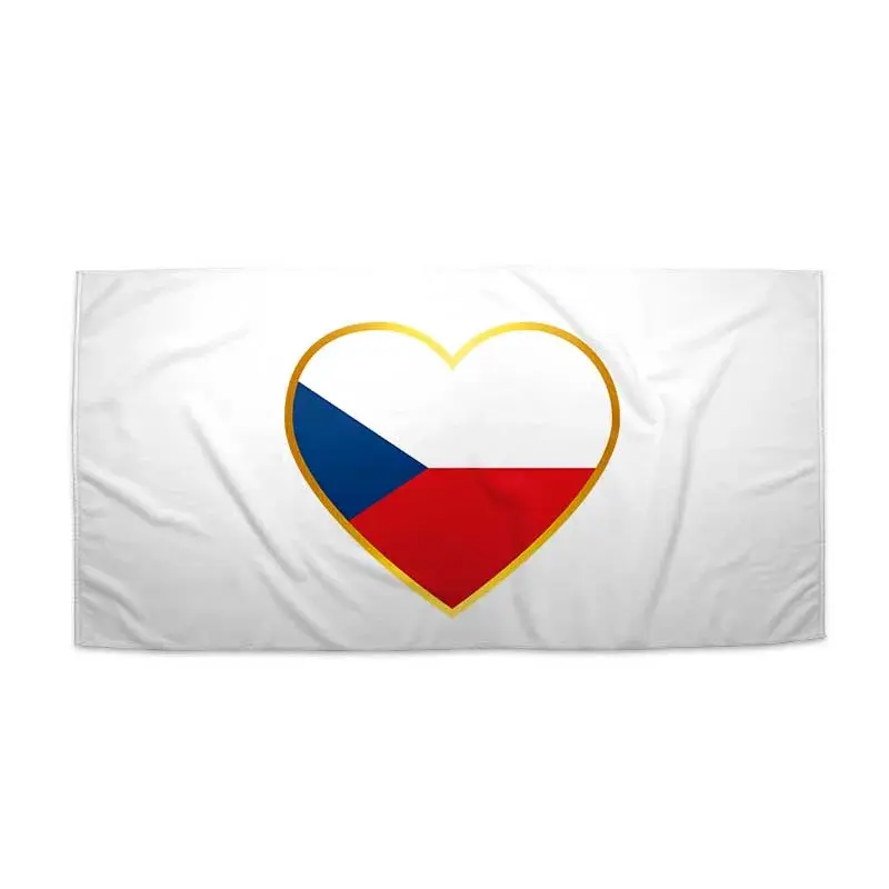 Ručník Česká vlajka - Srdcem za Česko - 70x140 cm