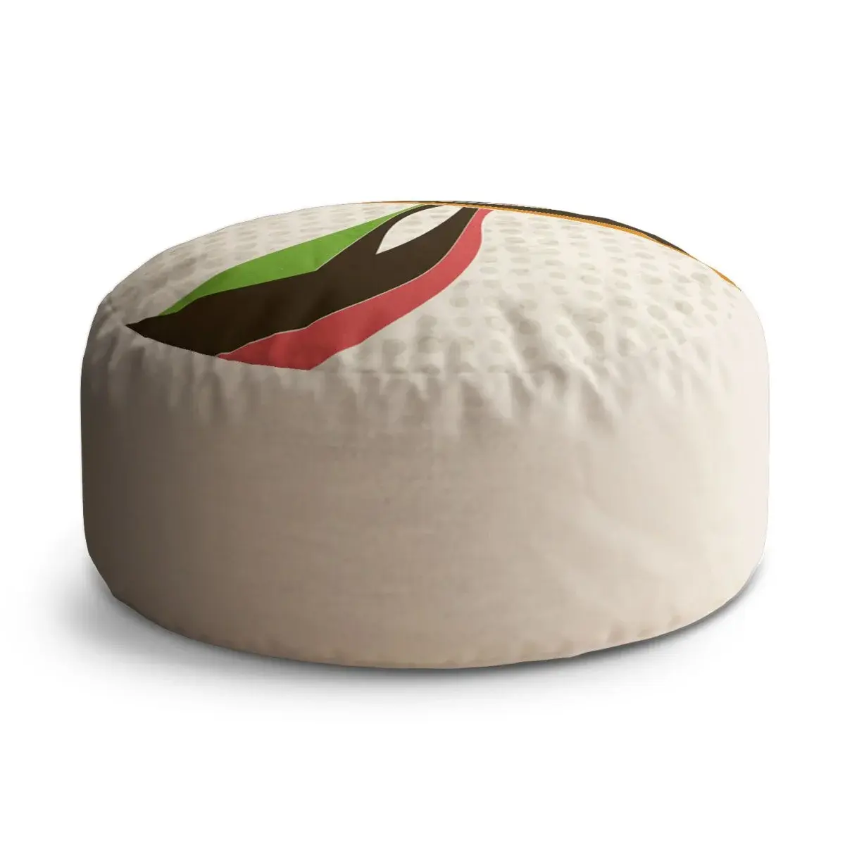 Taburet Circle Retro abstrakce: 38x48 cm