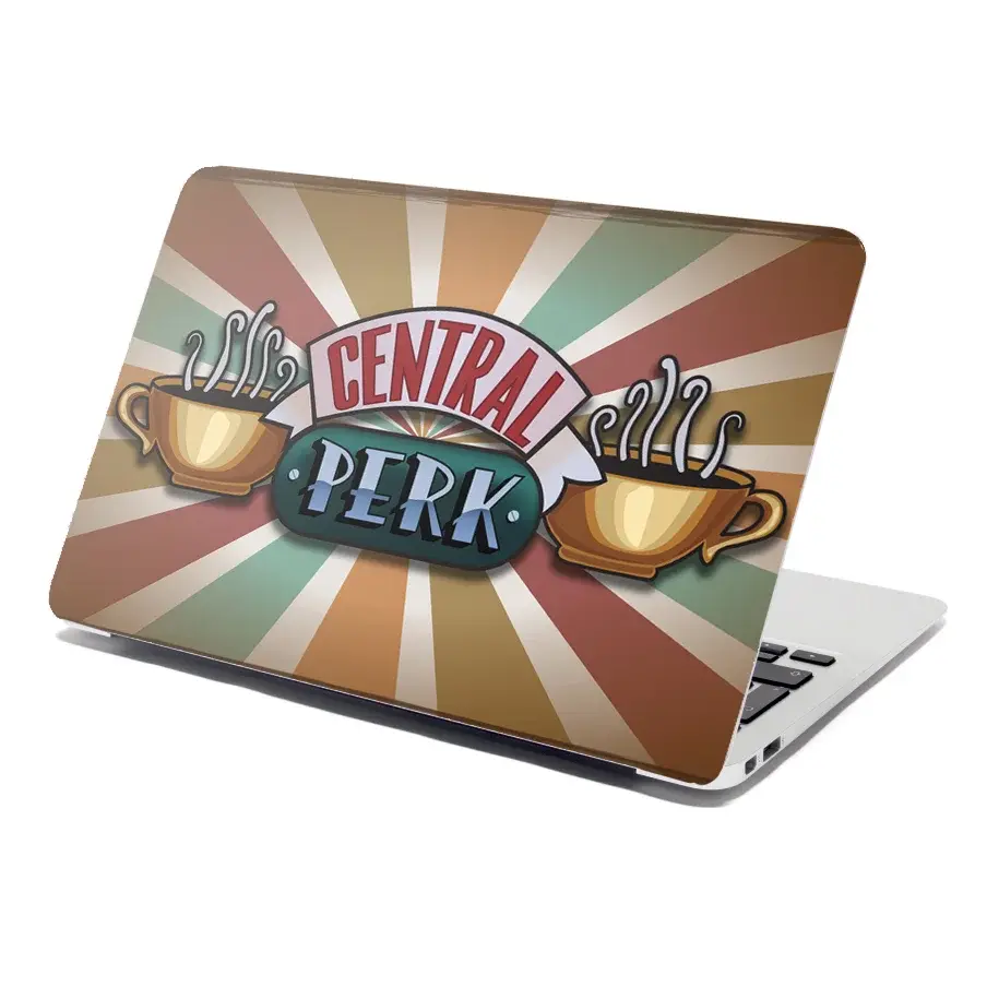 Samolepka na notebook Seriál přátelé CENTRAL PERK Abstrakce - 38x26 cm