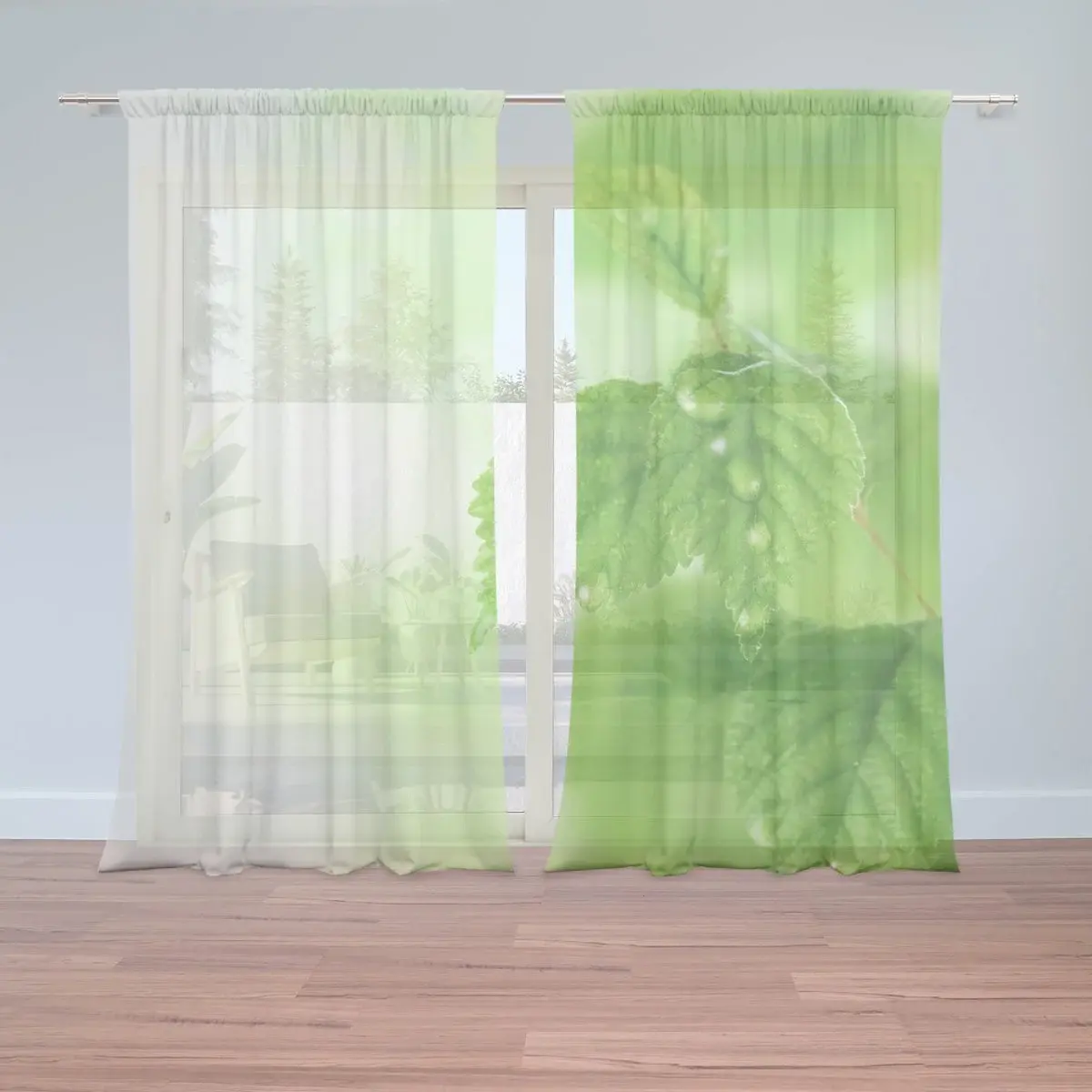 Záclony Listy 3: 2ks 150x250cm