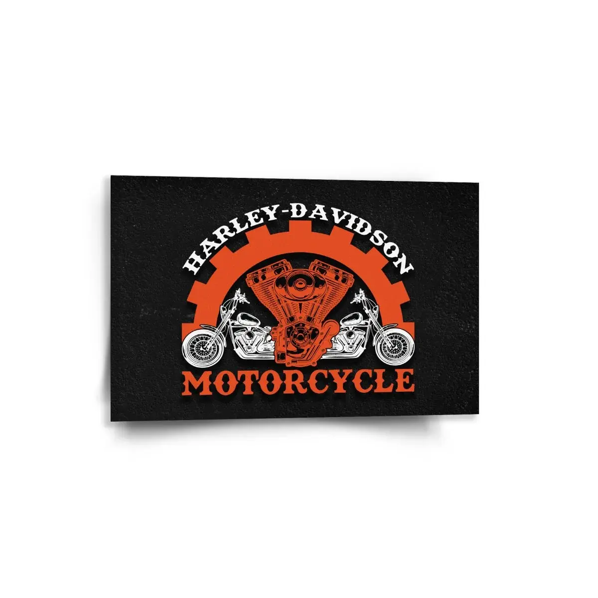 Obraz Harley-Davidson motor Černé pozadí - 60x40 cm
