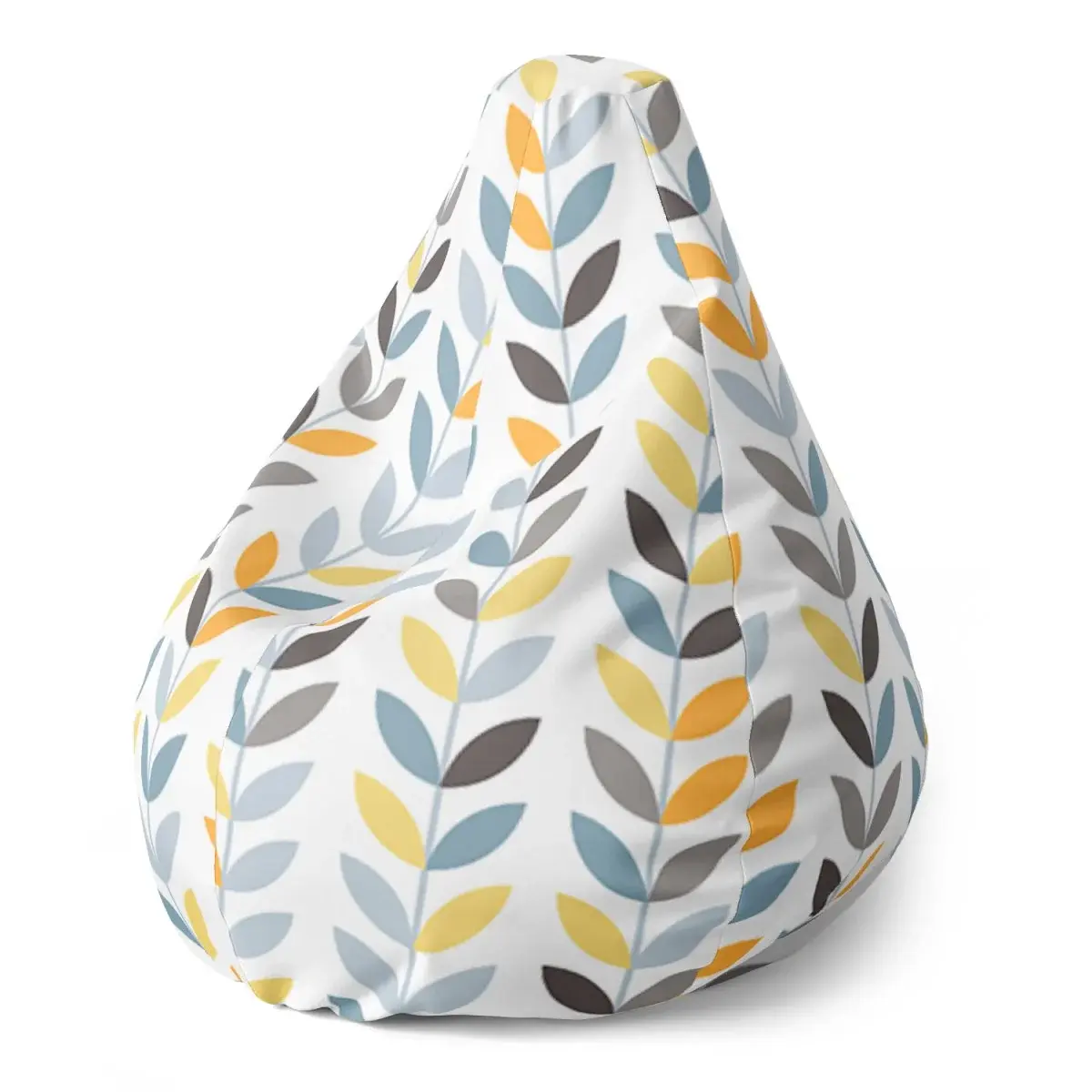 Sedací vak Pear Barevné lístky - 140 x 100 x 25 cm
