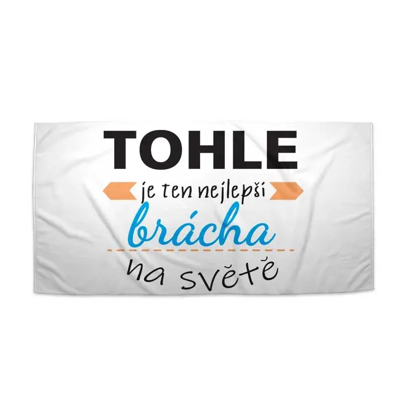 Ručník Tohle je ten nejlepší brácha na světě - 70x140 cm