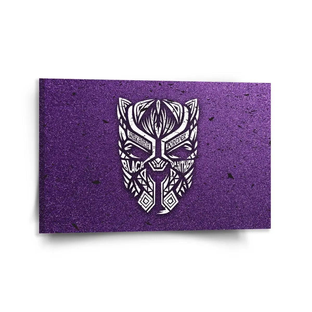 Obraz BLACK PANTHER wakanda forever Bílý - 120x80 cm