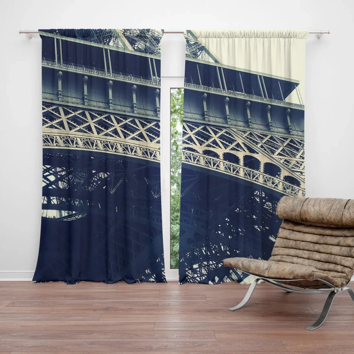 Závěs Eiffel Tower: 2ks 140x250cm