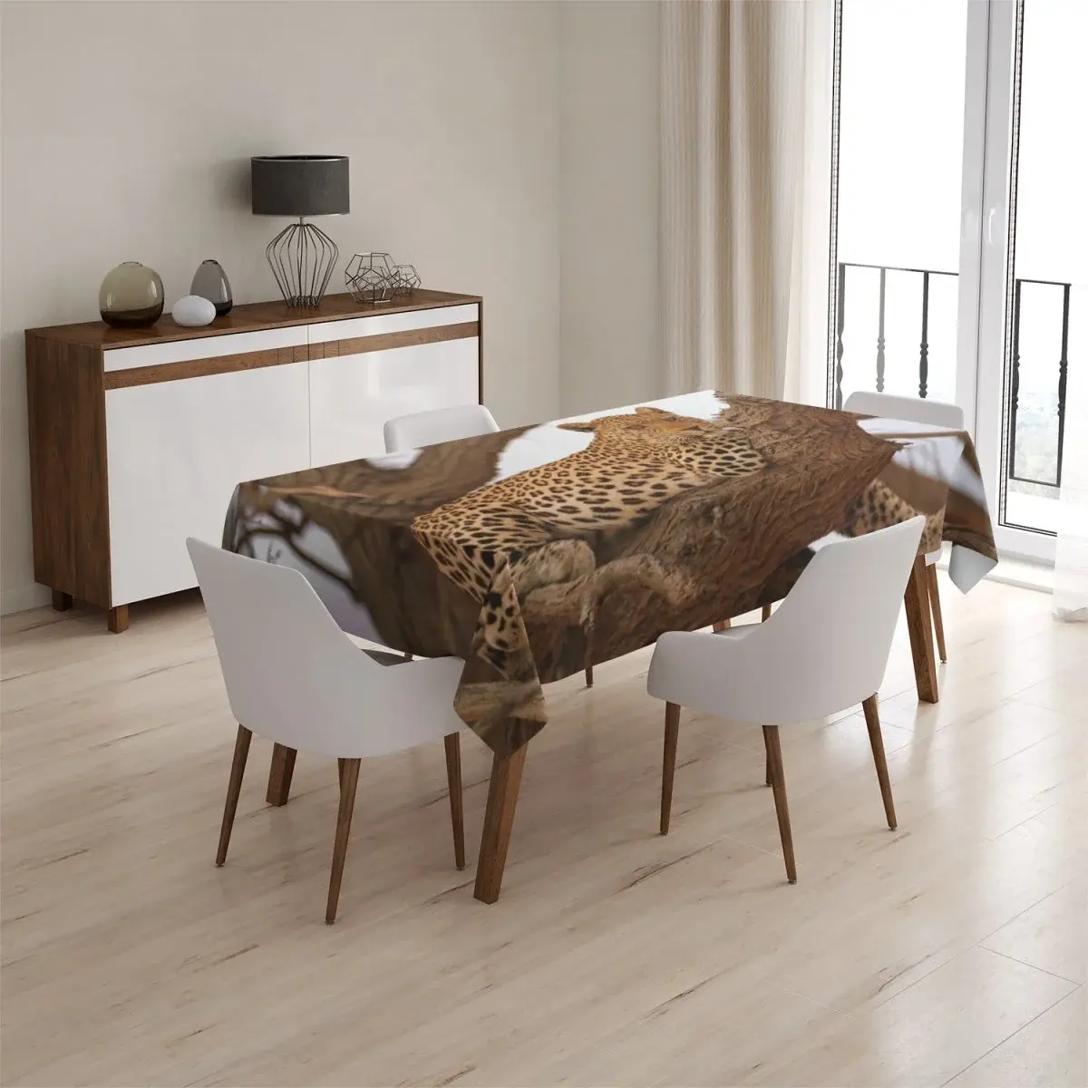 Ubrus Levhart 2 - 90x90 cm