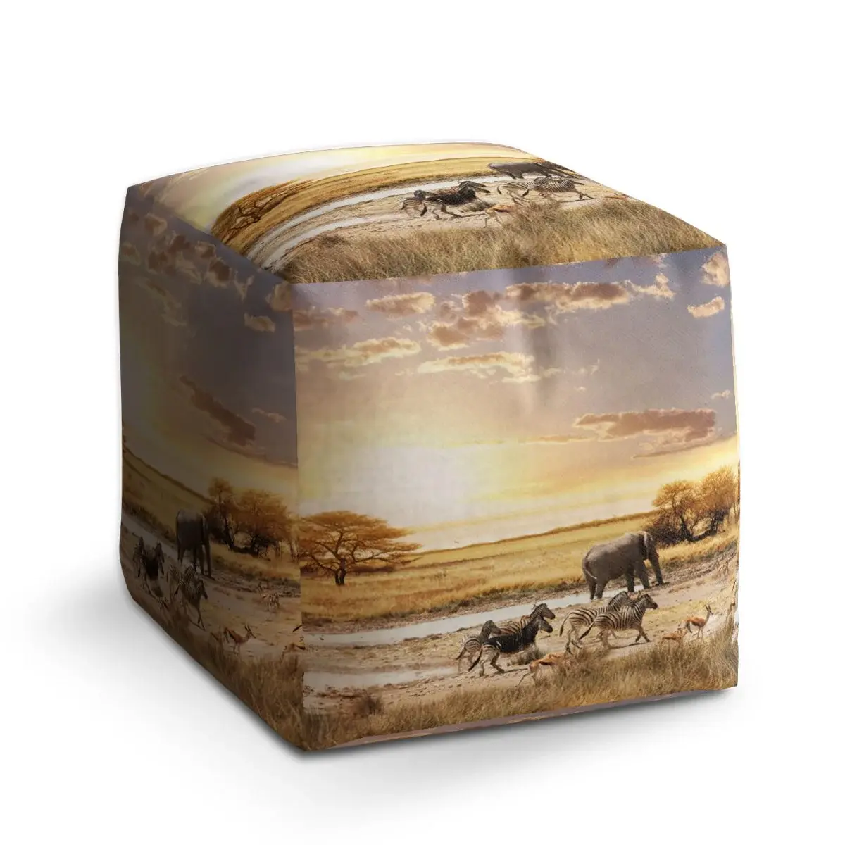 Taburet Cube Safari - 60x60x60 cm