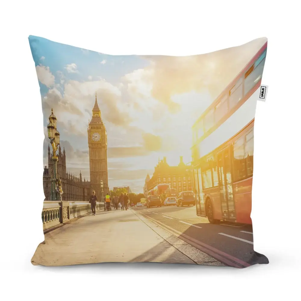 Polštář Londýn Big Ben - 50x50 cm