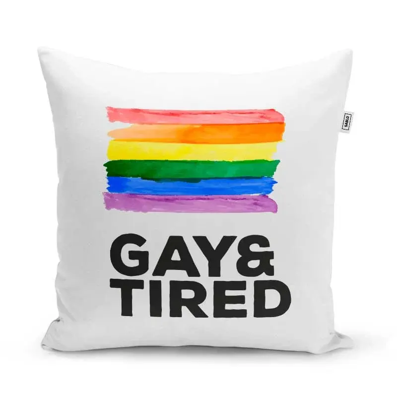 Polštář GAY &amp; TIRED: 40x40 cm
