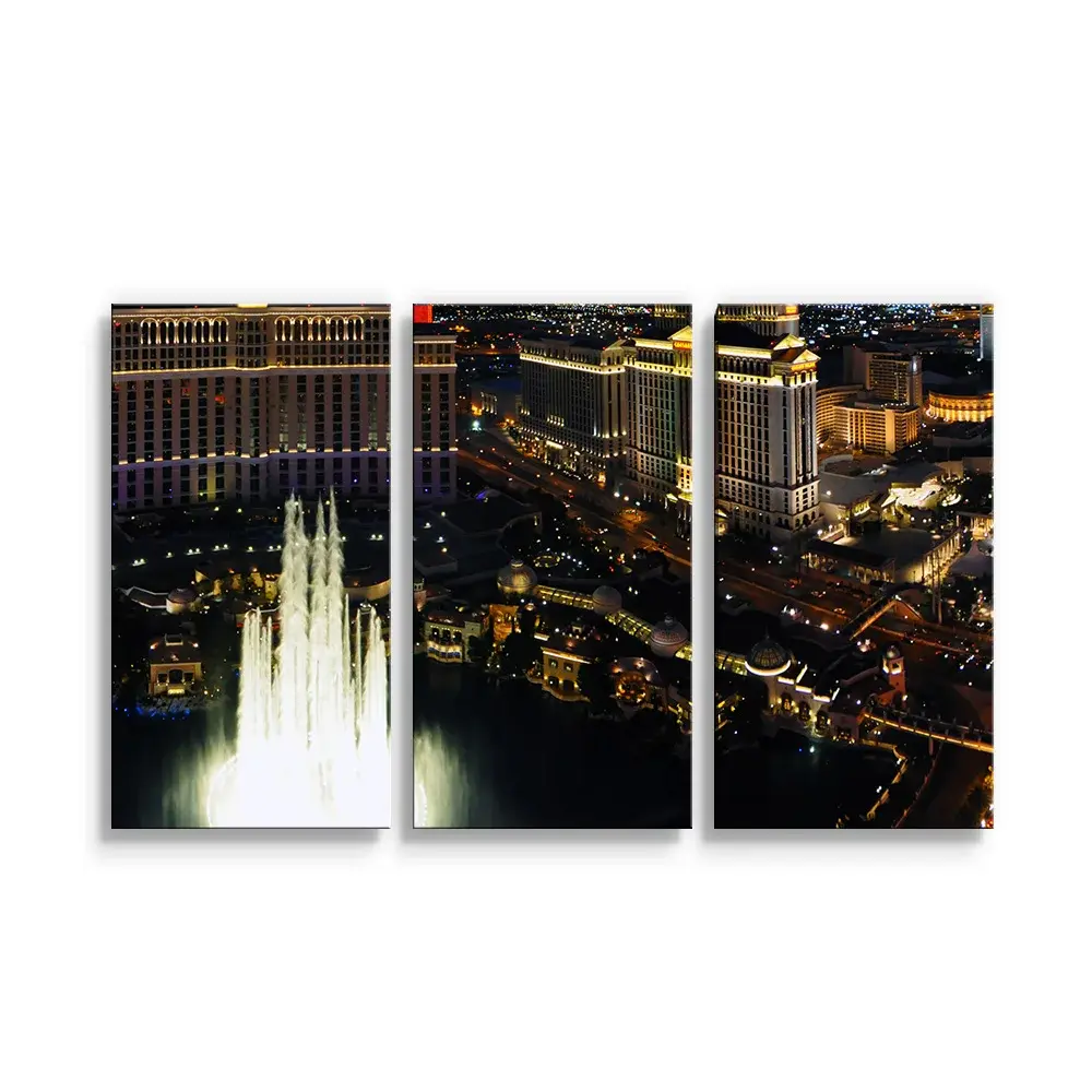 Obraz - 3-dílný Las Vegas - 120x80 cm
