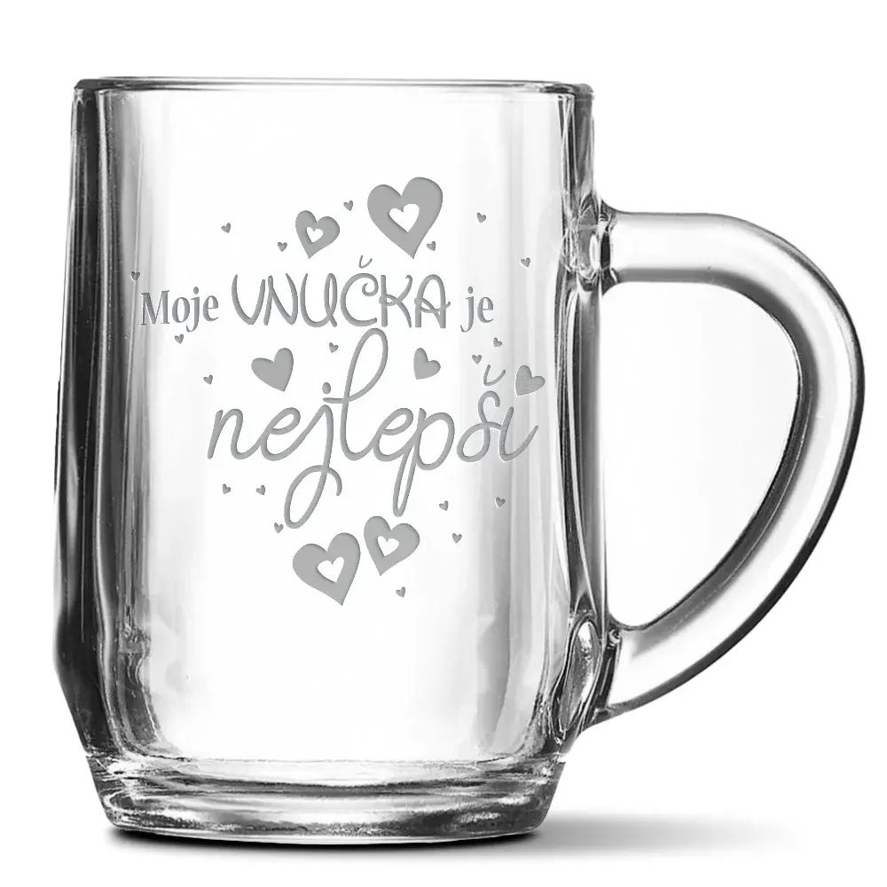 Půllitr Moje vnučka je nejlepší: 0,5