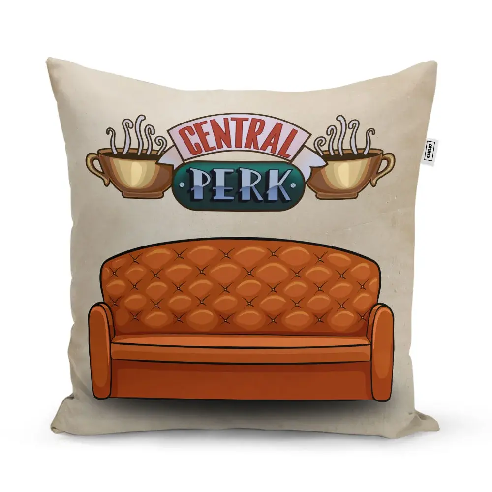 Polštář Seriál přátelé CENTRAL PERK Gauč - 50x50 cm