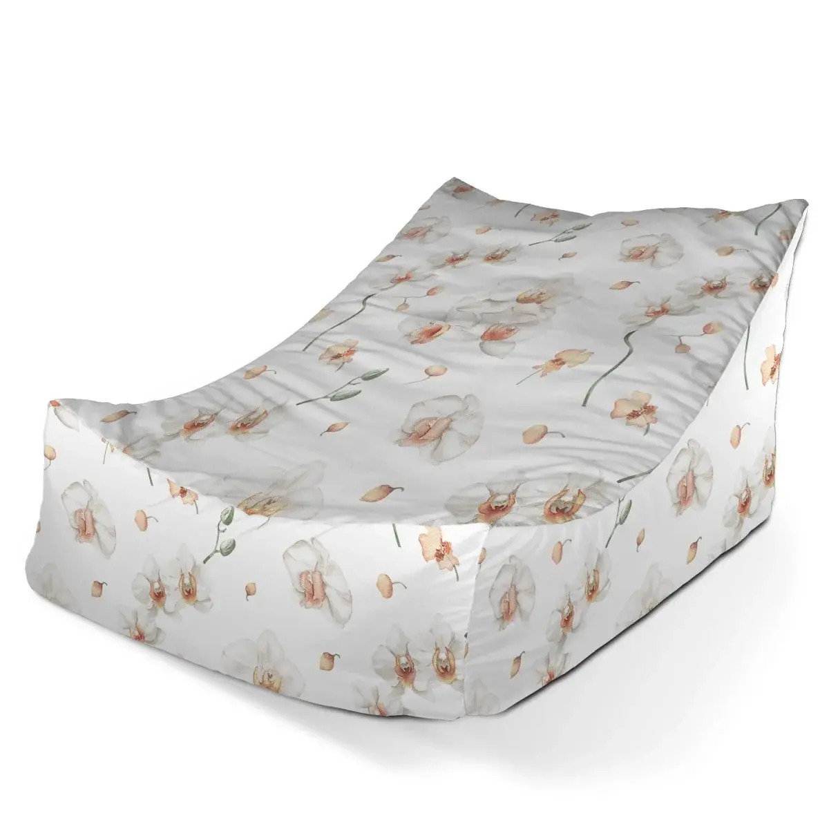 Sedací vak Lounge Bílá orchidej - 80 x 95 x 50 cm