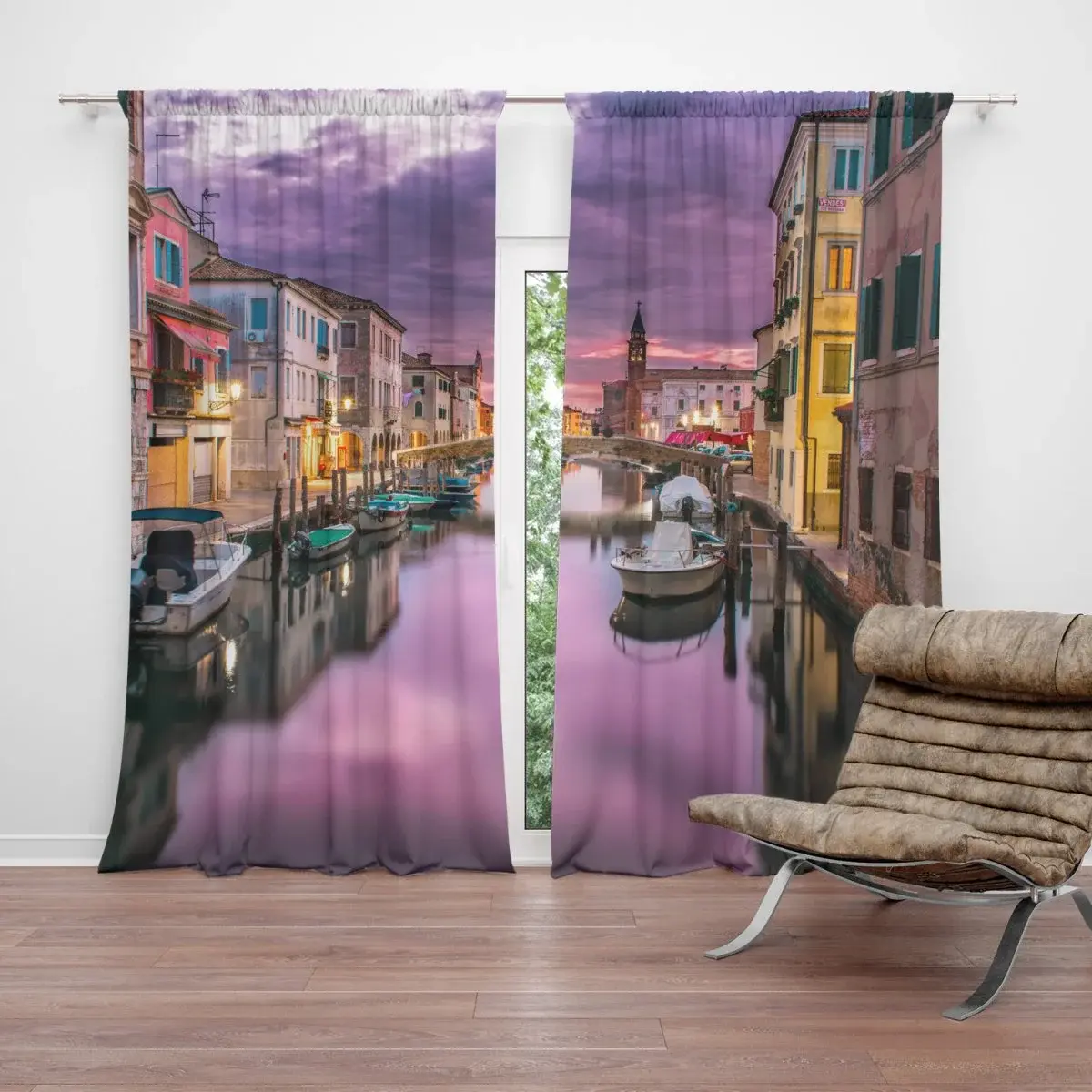 Závěs Benátky: 2ks 140x250cm