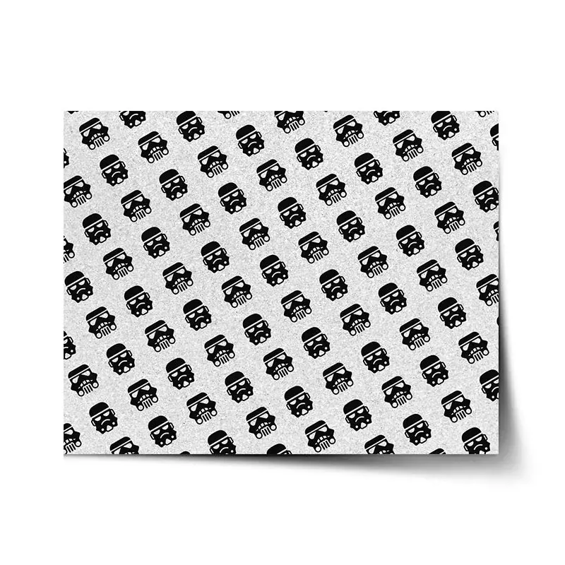 Plakát Star Wars Stormtrooper Pattern šikmý - 120x80 cm