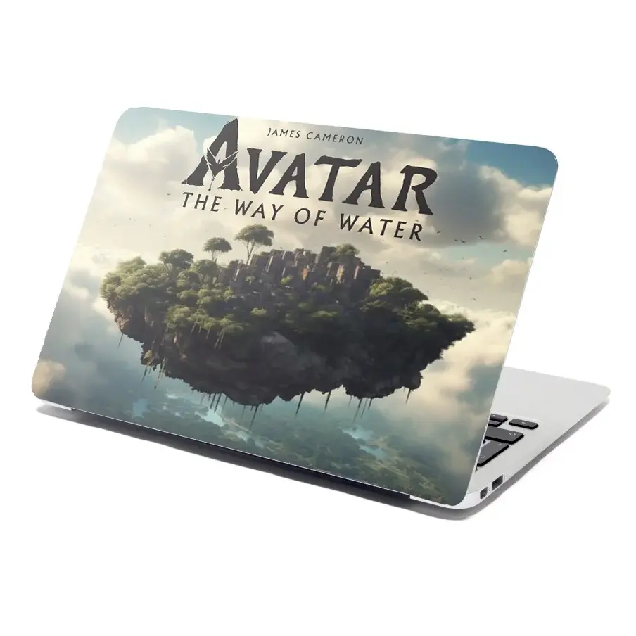 Samolepka na notebook Avatar The Way of Water Létající město - 38x26 cm